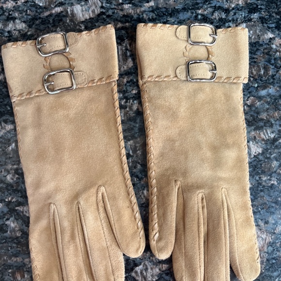 Woman’s leather/suede gloves - Picture 2 of 6